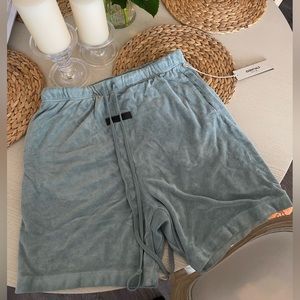 Men’s Essential Terry Cloth Shorts - Seafoam Size M